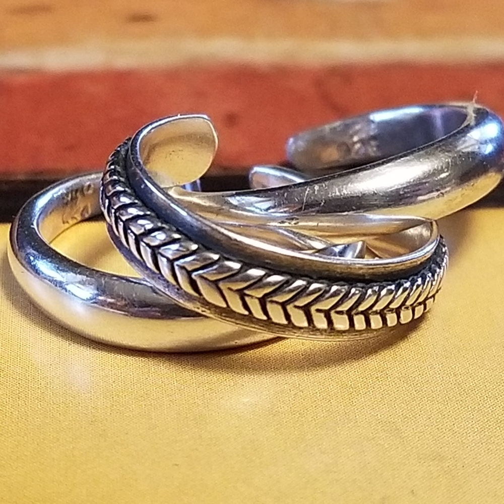 Silpada Sterling Silver Stacking Toe Rings